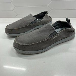 CROCS MEN’S SANTA CRUZ SLIP-ON - GRAY - Size 13
